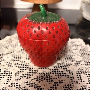 Vintage Hazel Atlas Strawberry Jam/Jelly Jar
